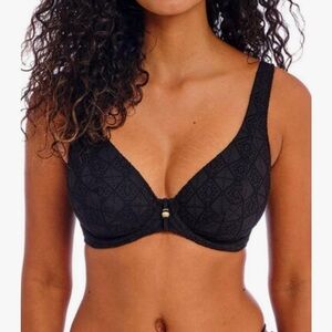 Freya Womens Nomad Nights Underwire High Apex Bikini Top-SIZE 38D